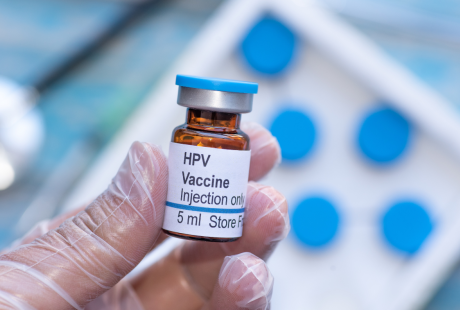 HPV vaccine vial